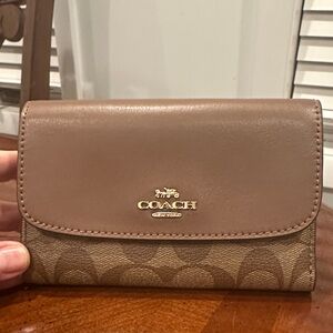 Coach Tan and Brown Wallet